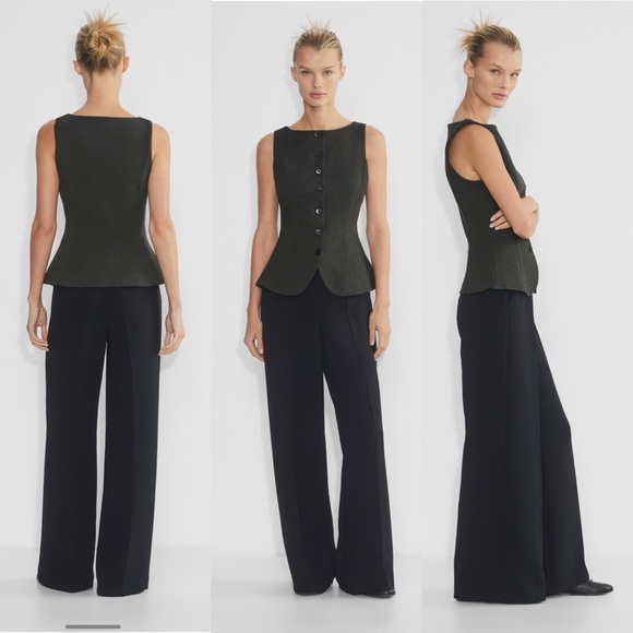 Wilfred Pants - NWT Aritzia Wilfred The Limitless Pant™ Wider in Black Size 6 High Rise Wide Leg